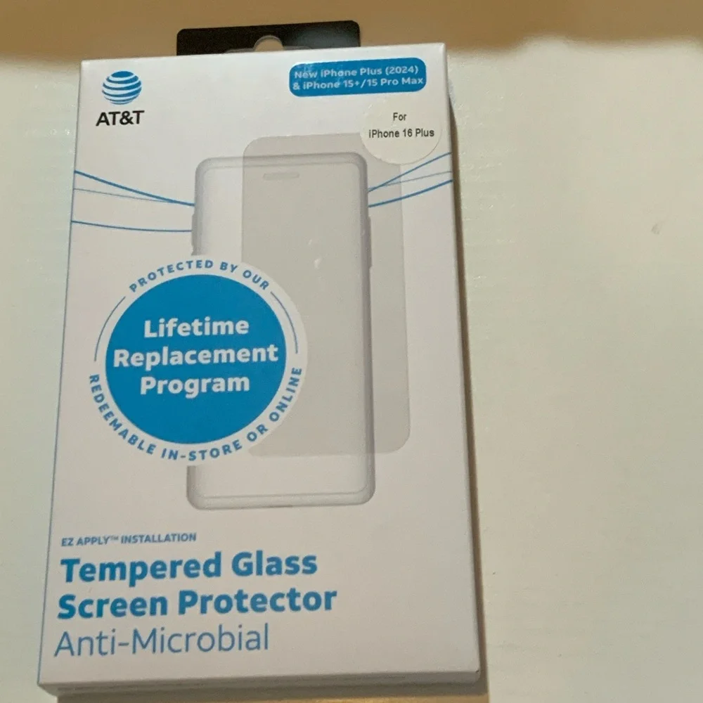 Tempered Glass Screen Protector for iPhone 16 Plus - White